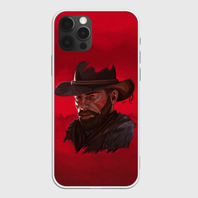 Чехол для iPhone 12 Pro с принтом Red Dead Redemption в Петрозаводске, силикон | область печати: задняя сторона чехла, без боковых панелей | Тематика изображения на принте: dead | gamer | john | marston | rdr | red | redemption | rockstar | shooter | western | вестерн | джон | марстон | шутер