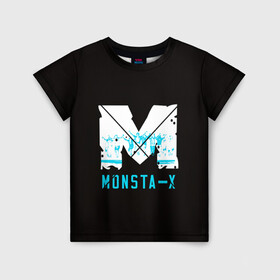 Детская футболка 3D с принтом MONSTA X в Петрозаводске, 100% гипоаллергенный полиэфир | прямой крой, круглый вырез горловины, длина до линии бедер, чуть спущенное плечо, ткань немного тянется | h.one | hoseok | hyungwon | hyunwoo | i.m | jooheon | kihyun | lee | minhyuk | monsta | shin | shownu | son | wonho | x | айэм | вонхо | кихён | минхёк | сон | хёнвон | хёну | хосок | чжухон | шин | шону