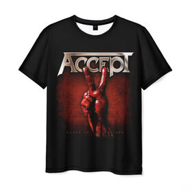 Мужская футболка 3D с принтом Accept в Петрозаводске, 100% полиэфир | прямой крой, круглый вырез горловины, длина до линии бедер | accept | heavy metal | power metal | группы | метал | музыка | пауэр метал | рок | хэви метал