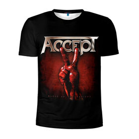 Мужская футболка 3D спортивная с принтом Accept в Петрозаводске, 100% полиэстер с улучшенными характеристиками | приталенный силуэт, круглая горловина, широкие плечи, сужается к линии бедра | accept | heavy metal | power metal | группы | метал | музыка | пауэр метал | рок | хэви метал