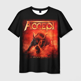 Мужская футболка 3D с принтом Accept в Петрозаводске, 100% полиэфир | прямой крой, круглый вырез горловины, длина до линии бедер | accept | heavy metal | power metal | группы | метал | музыка | пауэр метал | рок | хэви метал