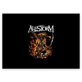Поздравительная открытка с принтом Alestorm в Петрозаводске, 100% бумага | плотность бумаги 280 г/м2, матовая, на обратной стороне линовка и место для марки
 | alestorm | metal | группы | метал | музыка | пауэр метал | рок | фолк метал | хэви метал