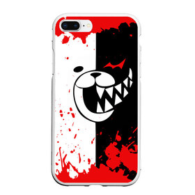 Чехол для iPhone 7Plus/8 Plus матовый с принтом MONOKUMA Blood в Петрозаводске, Силикон | Область печати: задняя сторона чехла, без боковых панелей | ahegao | anime | bear | blood | danganronpa | derector | despair | girls | happy | havoc | manga | monokuma | panda | red | robot | trigger | ultra | аниме | ахегао | директор | кровь | манга | медведь | монокума | панда | робот