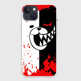 Чехол для iPhone 13 с принтом MONOKUMA Blood в Петрозаводске,  |  | ahegao | anime | bear | blood | danganronpa | derector | despair | girls | happy | havoc | manga | monokuma | panda | red | robot | trigger | ultra | аниме | ахегао | директор | кровь | манга | медведь | монокума | панда | робот