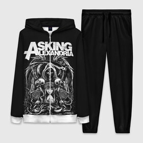 Женский костюм 3D с принтом Asking Alexandria в Петрозаводске,  |  | asking alexandria | аскинг александриа | группы | метал | музыка | рок | хэви метал | электроникор