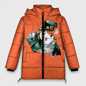 Женская зимняя куртка 3D с принтом JOJO Bizzare Adventure в Петрозаводске, верх — 100% полиэстер; подкладка — 100% полиэстер; утеплитель — 100% полиэстер | длина ниже бедра, силуэт Оверсайз. Есть воротник-стойка, отстегивающийся капюшон и ветрозащитная планка. 

Боковые карманы с листочкой на кнопках и внутренний карман на молнии | adventure | anime | bizzare | jo jo | jojo | logo | manga | аниме | араки | ахегао | джо | джо джо | джоджо | жижа | жожа | жожо | йойо | лого | манга | мульт | мультфильм | отаку | сериал | символ | хирохико | юри | яой