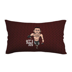 Подушка 3D антистресс с принтом Let`s bang bro (Max Holloway) в Петрозаводске, наволочка — 100% полиэстер, наполнитель — вспененный полистирол | состоит из подушки и наволочки на молнии | blessed | brasileiro | holloway | jiu jitsu | max | mma | ufc | бокс | бразильское джиу джитсу | гавайи | драка | макс | холлоуэй