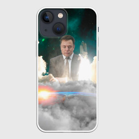Чехол для iPhone 13 mini с принтом Elon Musk Thinker (Илон Маск) в Петрозаводске,  |  | elon musk | space | space x | tesla | дым | илон маск | инопланетяне | космос | личность | мыслитель | облака | планета | ракета | спейс | тесла | философ | шаттл