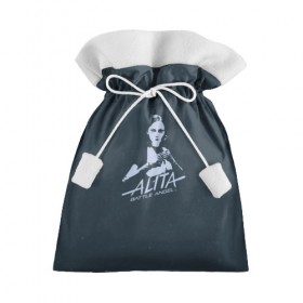 Подарочный 3D мешок с принтом Alita: Battle Angel в Петрозаводске, 100% полиэстер | Размер: 29*39 см | Тематика изображения на принте: 