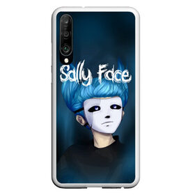 Чехол для Honor P30 с принтом SALLY FACE в Петрозаводске, Силикон | Область печати: задняя сторона чехла, без боковых панелей | blue | face | fisher | game | games | gizmo | hair | larry | mask | sally | волосы | гизмо | голубые | игра | игры | ларри | маска | протез | сали | салли | синие | синий | триллер | ужасы | фейс | фишер | фэйс | хоррор