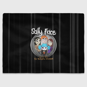 Плед 3D с принтом Sally Face Episode Three в Петрозаводске, 100% полиэстер | закругленные углы, все края обработаны. Ткань не мнется и не растягивается | blue | face | fisher | game | games | gizmo | hair | larry | mask | sally | волосы | гизмо | голубые | игра | игры | ларри | маска | протез | сали | салли | синие | синий | триллер | ужасы | фейс | фишер | фэйс | хоррор