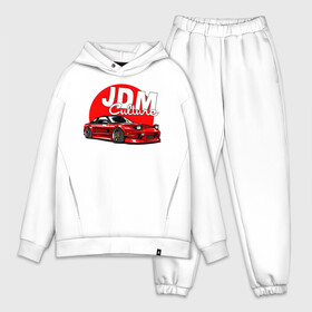 Мужской костюм хлопок OVERSIZE с принтом JDM Culture в Петрозаводске,  |  | japan | jdm | nissan | авто | машины | ниссан | япония