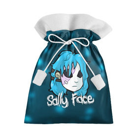 Подарочный 3D мешок с принтом Sally Face в Петрозаводске, 100% полиэстер | Размер: 29*39 см | blue | face | fisher | game | games | gizmo | hair | larry | mask | sally | волосы | гизмо | голубые | игра | игры | ларри | маска | протез | сали | салли | синие | синий | триллер | ужасы | фейс | фишер | фэйс | хоррор