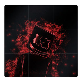 Магнитный плакат 3Х3 с принтом Marshmello в Петрозаводске, Полимерный материал с магнитным слоем | 9 деталей размером 9*9 см | marshmello | диджей | клуб | клубная музыка | маршмеллоу | маршмэлло | маршмэллоу | музыка | электронная