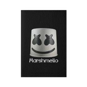 Обложка для паспорта матовая кожа с принтом Marshmello в Петрозаводске, натуральная матовая кожа | размер 19,3 х 13,7 см; прозрачные пластиковые крепления | marshmello | диджей | клуб | клубная музыка | маршмеллоу | маршмэлло | маршмэллоу | музыка | электронная