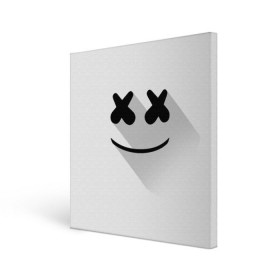 Холст квадратный с принтом Marshmello в Петрозаводске, 100% ПВХ |  | marshmello | диджей | клуб | клубная музыка | маршмеллоу | маршмэлло | маршмэллоу | музыка | электронная