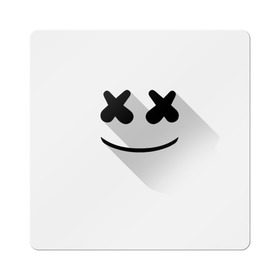 Магнит виниловый Квадрат с принтом Marshmello в Петрозаводске, полимерный материал с магнитным слоем | размер 9*9 см, закругленные углы | marshmello | диджей | клуб | клубная музыка | маршмеллоу | маршмэлло | маршмэллоу | музыка | электронная