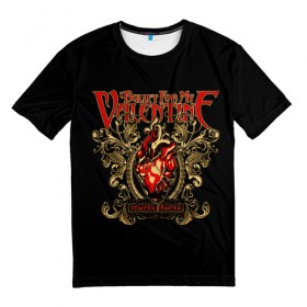 Мужская футболка 3D с принтом Bullet For My Valentine в Петрозаводске, 100% полиэфир | прямой крой, круглый вырез горловины, длина до линии бедер | Тематика изображения на принте: bfmv | bullet for my valentine | metal | rock | группы | метал | музыка | рок | трэш