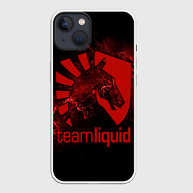 Чехол для iPhone 13 с принтом Team Liquid в Петрозаводске,  |  | dota | liquid | team | the international | дота | игры | кибер | ликвид | спорт | тим