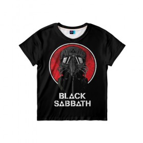 Детская футболка 3D с принтом Black Sabbath в Петрозаводске, 100% гипоаллергенный полиэфир | прямой крой, круглый вырез горловины, длина до линии бедер, чуть спущенное плечо, ткань немного тянется | Тематика изображения на принте: black sabbath | hard rock | heavy metal | блэк сабат | группы | метал | музыка | оззи осборн | рок | хард рок | хэви метал