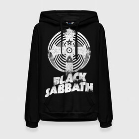 Женская толстовка 3D с принтом Black Sabbath в Петрозаводске, 100% полиэстер  | двухслойный капюшон со шнурком для регулировки, мягкие манжеты на рукавах и по низу толстовки, спереди карман-кенгуру с мягким внутренним слоем. | black sabbath | hard rock | heavy metal | блэк сабат | группы | метал | музыка | оззи осборн | рок | хард рок | хэви метал