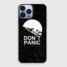 Чехол для iPhone 13 Pro Max с принтом DON T PANIC в Петрозаводске,  |  | don t panic | elon mask | galaxy | nasa | space x | stars | галактика | звезды | знаменитости | илон маск | космос | не паникуйте