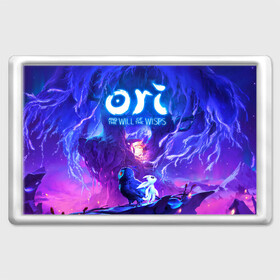 Магнит 45*70 с принтом Ori - And The Will Of The Wisp в Петрозаводске, Пластик | Размер: 78*52 мм; Размер печати: 70*45 | game | indie | ori | игра | инди | квест | платформер