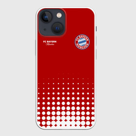 Чехол для iPhone 13 mini с принтом Бавария в Петрозаводске,  |  | bayern | fc bayern munchen | fcb | бавария | бундеслига | германия | мюнхенская бавария | форма | футбол | футболист | футбольная | футбольный клуб | футбольный клуб бавария мюнхен