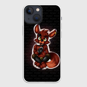 Чехол для iPhone 13 mini с принтом Foxy в Петрозаводске,  |  | five nights at freddys | foxy | аниматроники | игра | компьютерная игра | робот | фокси | фредди | чика