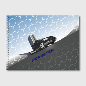Альбом для рисования с принтом Subaru Forester SF5 в Петрозаводске, 100% бумага
 | матовая бумага, плотность 200 мг. | Тематика изображения на принте: auto | forester | jdm | sf5 | subaru | subaru forester | субару | форестер