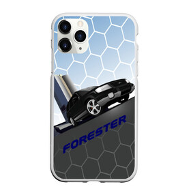 Чехол для iPhone 11 Pro матовый с принтом Subaru Forester SF5 в Петрозаводске, Силикон |  | auto | forester | jdm | sf5 | subaru | subaru forester | субару | форестер