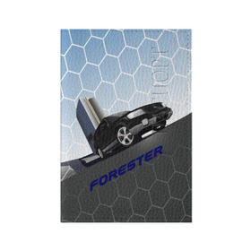 Обложка для паспорта матовая кожа с принтом Subaru Forester SF5 в Петрозаводске, натуральная матовая кожа | размер 19,3 х 13,7 см; прозрачные пластиковые крепления | auto | forester | jdm | sf5 | subaru | subaru forester | субару | форестер