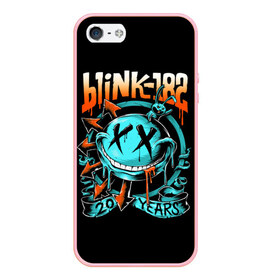Чехол для iPhone 5/5S матовый с принтом Blink 182 в Петрозаводске, Силикон | Область печати: задняя сторона чехла, без боковых панелей | punk | группы | кролик | музыка | панк