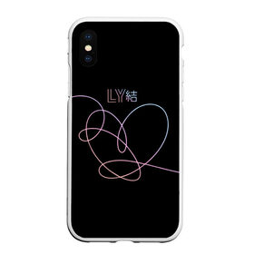 Чехол для iPhone XS Max матовый с принтом BTS LOVE YOURSELF в Петрозаводске, Силикон | Область печати: задняя сторона чехла, без боковых панелей | bangtan boys | bt21 | bts | bts army | bts stickers | j hope | jimin | jin | jungkook | k pop | rap monster | rapmon | suga | v | бтс | корея | стикеры bts