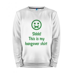 Мужской свитшот хлопок с принтом Hangover shirt в Петрозаводске, 100% хлопок |  | Тематика изображения на принте: 