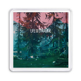 Магнит 55*55 с принтом Life IS Strange в Петрозаводске, Пластик | Размер: 65*65 мм; Размер печати: 55*55 мм | caulfield | chloe price | game | kate marsh | life | life is strange | life is strange: before the storm | max | strange | две луны | игры | кейт марш | колфилд | макс | подростки | студенты