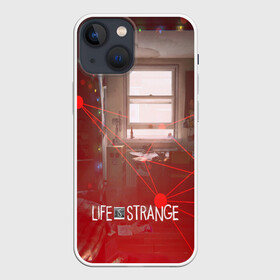 Чехол для iPhone 13 mini с принтом Life is Strange в Петрозаводске,  |  | caulfield | chloe price | game | kate marsh | life | life is strange | life is strange: before the storm | max | strange | две луны | игры | кейт марш | колфилд | макс | подростки | студенты