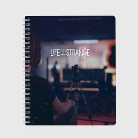 Тетрадь с принтом Life is Strange в Петрозаводске, 100% бумага | 48 листов, плотность листов — 60 г/м2, плотность картонной обложки — 250 г/м2. Листы скреплены сбоку удобной пружинной спиралью. Уголки страниц и обложки скругленные. Цвет линий — светло-серый
 | caulfield | chloe price | game | kate marsh | life | life is strange | life is strange: before the storm | max | strange | две луны | игры | кейт марш | колфилд | макс | подростки | студенты