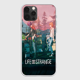 Чехол для iPhone 12 Pro с принтом Life is Strange в Петрозаводске, силикон | область печати: задняя сторона чехла, без боковых панелей | caulfield | chloe price | game | kate marsh | life | life is strange | life is strange: before the storm | max | strange | две луны | игры | кейт марш | колфилд | макс | подростки | студенты