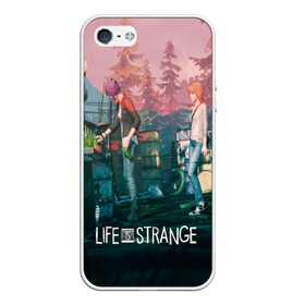 Чехол для iPhone 5/5S матовый с принтом Life is Strange в Петрозаводске, Силикон | Область печати: задняя сторона чехла, без боковых панелей | caulfield | chloe price | game | kate marsh | life | life is strange | life is strange: before the storm | max | strange | две луны | игры | кейт марш | колфилд | макс | подростки | студенты