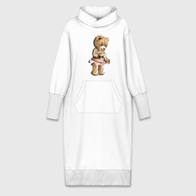 Платье удлиненное хлопок с принтом Nasty bear в Петрозаводске,  |  | медведь | мишка | плюшевый | селфи | тедди