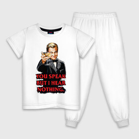 Детская пижама хлопок с принтом Gatsby в Петрозаводске, 100% хлопок |  брюки и футболка прямого кроя, без карманов, на брюках мягкая резинка на поясе и по низу штанин
 | leonardo dicaprio | the great gatsby | великий гэтсби | леонардо дикаприо