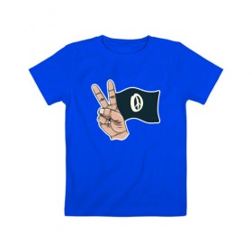 Детская футболка хлопок с принтом Peace в Петрозаводске, 100% хлопок | круглый вырез горловины, полуприлегающий силуэт, длина до линии бедер | Тематика изображения на принте: peace | мир | мир во всем мире | пис | хиппи