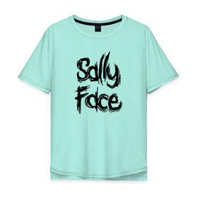 Мужская футболка хлопок Oversize с принтом SALLY FACE в Петрозаводске, 100% хлопок | свободный крой, круглый ворот, “спинка” длиннее передней части | face | game | horror | sally | sally face | игра | мальчик с протезом | салли | салли фейс | ужасы