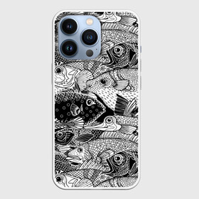 Чехол для iPhone 13 Pro с принтом Рыбы в Петрозаводске,  |  | beautiful | best | cool | depth | fashio | fish | graphics | pattern | picture | trendy | underwater | water | world | youth | белый | вода | глубина | графика | картинка | красивый | крутой | лучший | мир | мода | модный | молодёжная | подводный | рисуно
