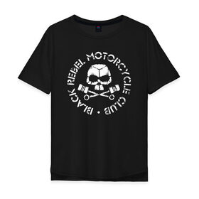Мужская футболка хлопок Oversize с принтом Black Rebel Motorcycle Club в Петрозаводске, 100% хлопок | свободный крой, круглый ворот, “спинка” длиннее передней части | black rebel motorcycle club | brmc | rock | группы | инди | музыка | рок | рок н ролл