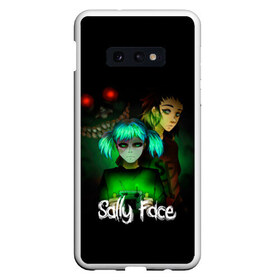 Чехол для Samsung S10E с принтом Sally Face в Петрозаводске, Силикон | Область печати: задняя сторона чехла, без боковых панелей | blue | diane | face | fisher | gizmo | henry | johnson | killer | larry | sally | генри | гизмо | джонсон | диана | ларри | лицо | салли | фейс | фишер