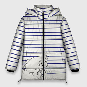 Женская зимняя куртка 3D с принтом Муми-тролль рисует полосы в Петрозаводске, верх — 100% полиэстер; подкладка — 100% полиэстер; утеплитель — 100% полиэстер | длина ниже бедра, силуэт Оверсайз. Есть воротник-стойка, отстегивающийся капюшон и ветрозащитная планка. 

Боковые карманы с листочкой на кнопках и внутренний карман на молнии | moomin | mumintroll | кисточка | краска | краски | линии | мумитроль | полоски | снорк   (вместо арт 1711113) | тельняшка