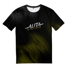 Мужская футболка 3D с принтом Alita: Battle Angel в Петрозаводске, 100% полиэфир | прямой крой, круглый вырез горловины, длина до линии бедер | Тематика изображения на принте: 