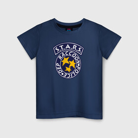 Детская футболка хлопок с принтом S.T.A.R.S. RACCOON CITY в Петрозаводске, 100% хлопок | круглый вырез горловины, полуприлегающий силуэт, длина до линии бедер | Тематика изображения на принте: ada wong | biohazard | game | gamer | leon | logo | mistic | raccoon city | re2 | resident evil 2 | rpd | stars | umbrella | ада вонг | амбрелла | зомби | игра | мистика | ужасы
